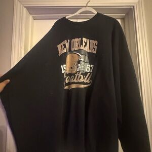 New Orleans Football Black Sweater